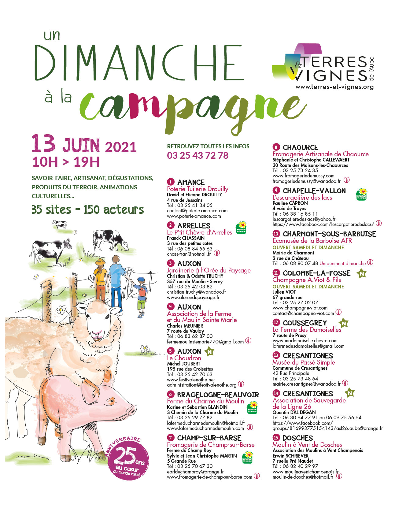 Dimanche à la campagne Terres & Vignes