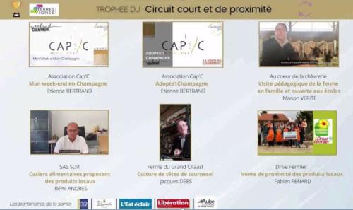 Circuit court candidats. Lauréats Trophées 2021 Terres & Vignes