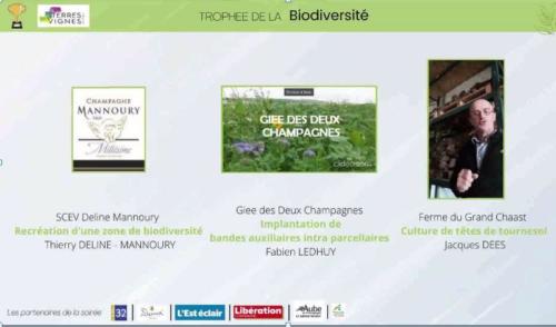 Biodiversité. Lauréats Trophées 2021 Terres & Vignes